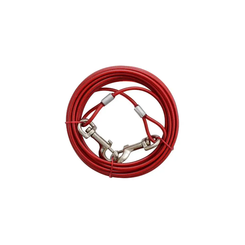 Tie Out Cable For Dogs Up To 100 Pounds - 20' Length - VALA10-2011VP